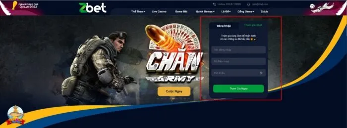 Tìm kiếm cổng game trên thanh công cụ và truy cập vào nền tảng website 